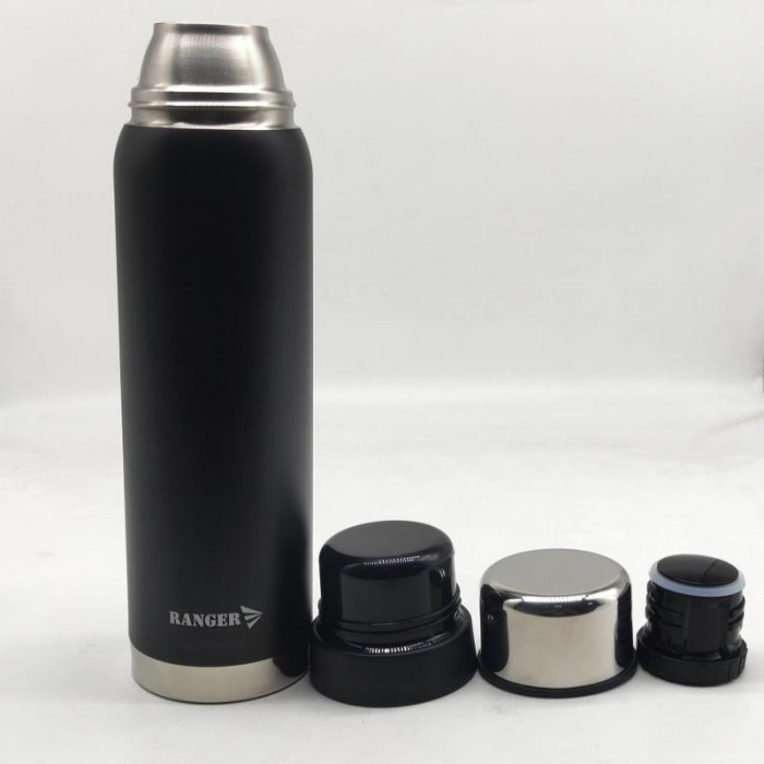 Термос для походів туристичний Ranger Expert 0,9 L чорний RA 9932
