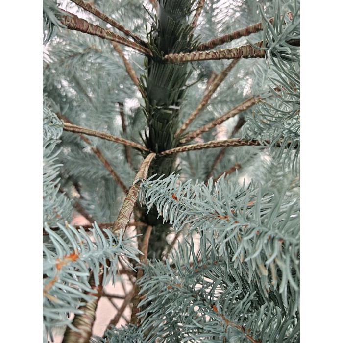 Новорічна ялинка штучна лита Смерека пласт Elit 190 см Блакитна Elit tree (blue)