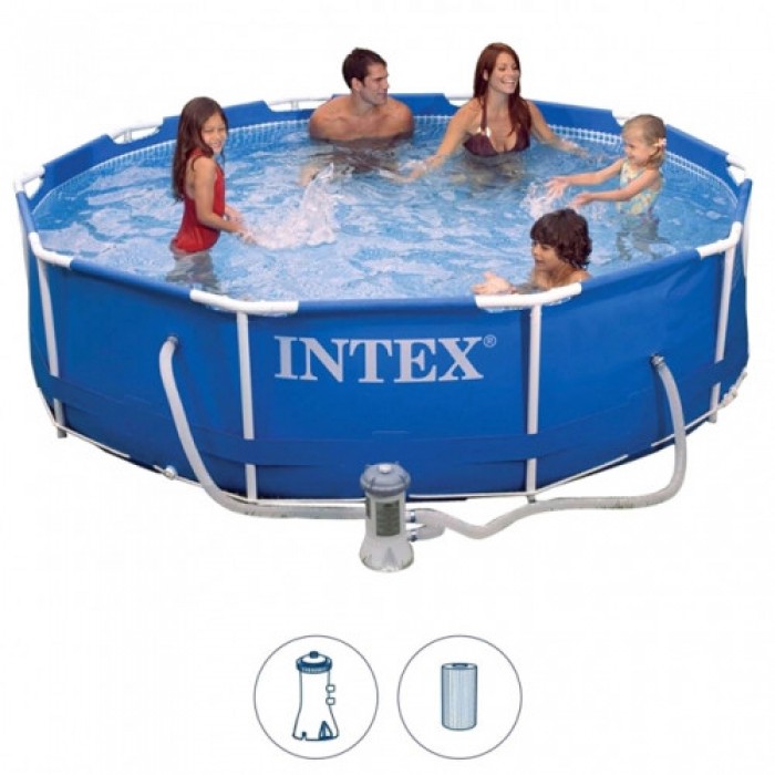 Купити каркасний басейн Intex 28200 305×76 см з тентом і фільтр-насосом 1250 л/год