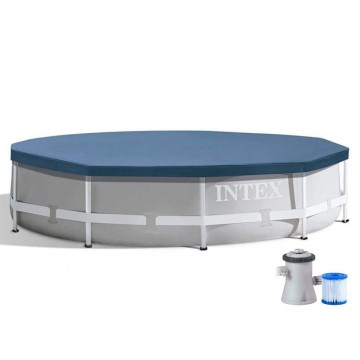 Каркасний басейн Intex 26710 з тентом 366 x 76 см 2006 л/год