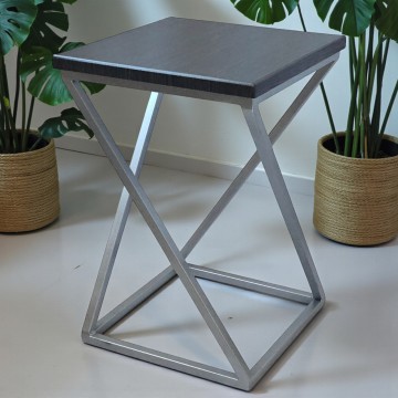 Подставка под цветы/декор Marble хром/венге Наша Ковка