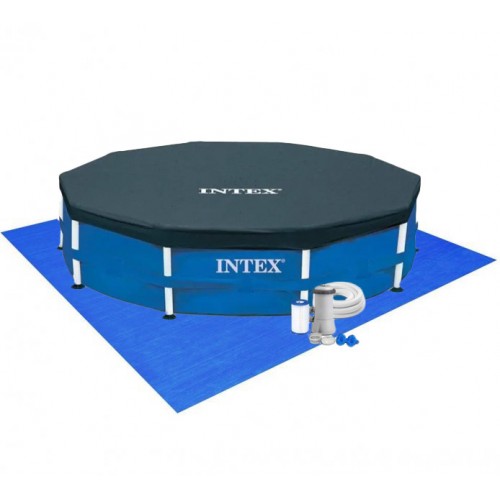 Купити каркасний басейн Intex 28202 305×76 см із фільтр-насосом, тентом та підстилкою