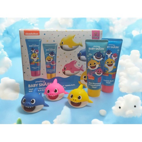 Набір для ванни дитячий Nickelodeon Baby Shark (Шампунь-кондиціонер, піна, 3 іграшки)