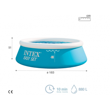 Надувной бассейн Intex 28101 Easy Set 183*51 см