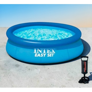 Надувной бассейн intex 28110 Easy set 244 х 76 см с насосом
