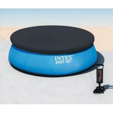 Надувной бассейн intex 28110 Easy set 244 х 76 см с насосом и тентом