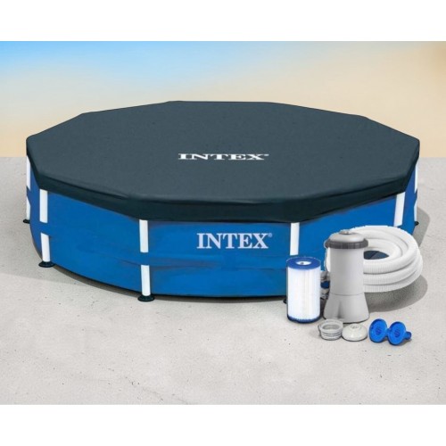 Купить каркасный бассейн Intex 28212 366×76 см с тентом и фильтр-насосом