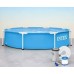 Купить круглый каркасный бассейн Intex 28205 244×51 см с фильтр-насосом и подстилкой
