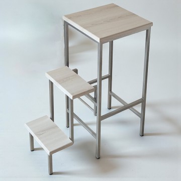 Стілець драбина Лофт 65 см Minos хром/аляска Minos 65 см