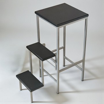 Стілець драбина 3 сходинки 65 см Minos чорний