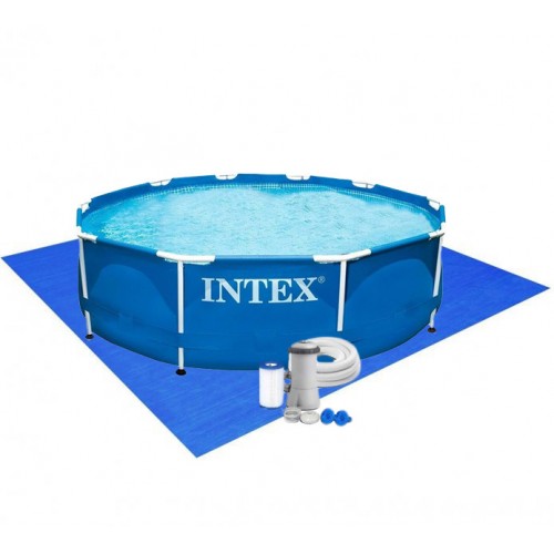 Купити каркасний басейн Intex 28202 305×76 см з фільтр-насосом 1250 л/год та підстилкою Купити каркасний басейн Intex 28202 305×76 см з фільтр-насосом 1250 л/год та підстилкою