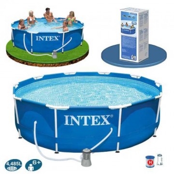 Басейн каркасний Intex 28202 фільтр-насос 1250 л/год. з підстилкою 58001