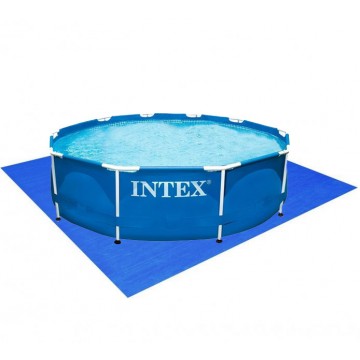 Круглий каркасний басейн Intex 28200 з підстилкою 58001