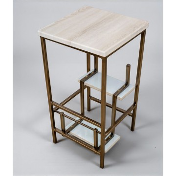 Стул стремянка трансформер Minos бронза/аляска