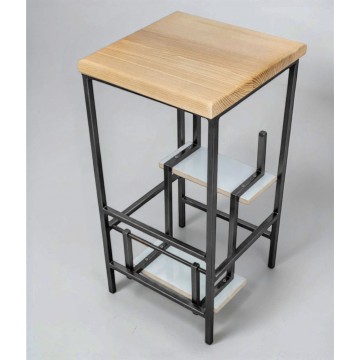 Стілець-стрем’янка з натуральним деревом Minos Наша Ковка