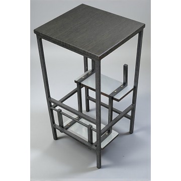 Стілець-драбина Minos 3 сходинки графіт / венге