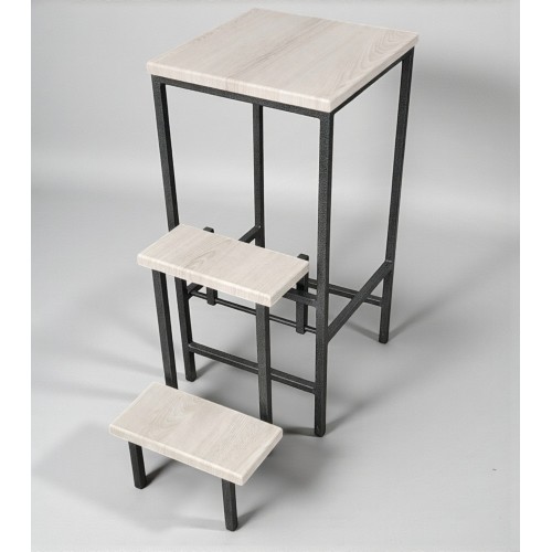 Табурет-стрем’янка Лофт Minos графіт / аляска