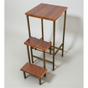 Табурет-стремянка для кухни орех Minos