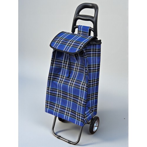 Сумка-тележка хозяйственная на металлических колесах Кравчучка складная