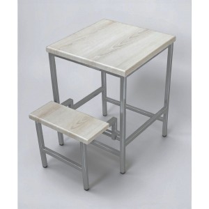 Стілець-драбина Linus лофт 2 сходинки хром/аляска Наша Ковка