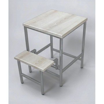 Стілець-драбина Linus лофт 2 сходинки хром/аляска Наша Ковка