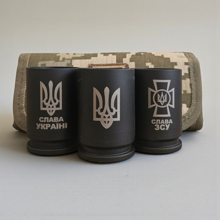 Подарунковий сувенірний набір із гільз – 6 штук по 50 мл Подарунковий сувенірний набір із гільз – 6 штук по 50 мл