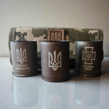 Подарочный набор рюмок сувенир 3 шт 50 мл в кейсе