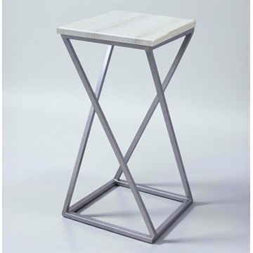 Табурет барний 65 см Вектор хром/аляска Наша Ковка