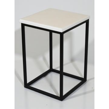 Кухонний табурет лофт Куб металевий каркас 30х30х45 см