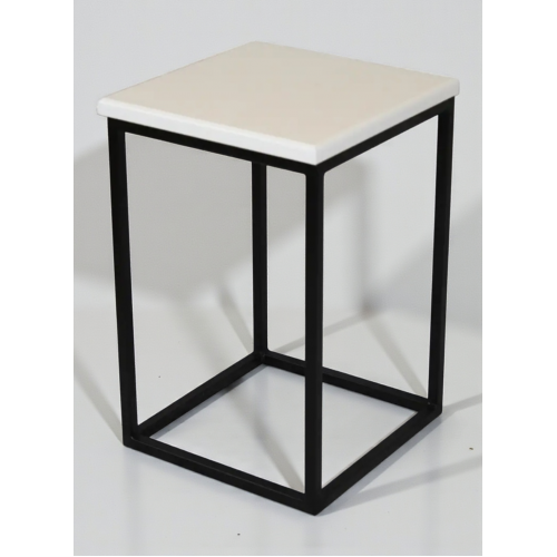 Кухонний табурет лофт «Куб» металевий каркас 30×30×45 см