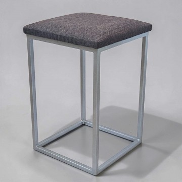 Табурет  з м'яким сидінням Куб Лофт коричневий