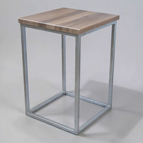 Кухонний табурет лофт металевий каркас 30×30×45 см