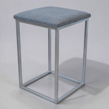 Табурет лофт Куб з м’яким сидінням сірого кольору