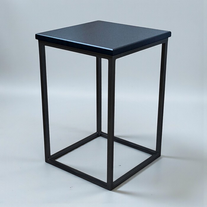 Табурет лофт «Куб» чорний / чорний Табурет лофт «Куб» чорний / чорний