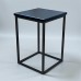 Табурет лофт «Куб» чорний / чорний
