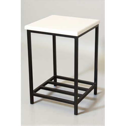 Кухонний табурет лофт «Міраміс» чорний / білий