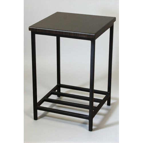 Кухонний табурет лофт «Міраміс» чорний / венге